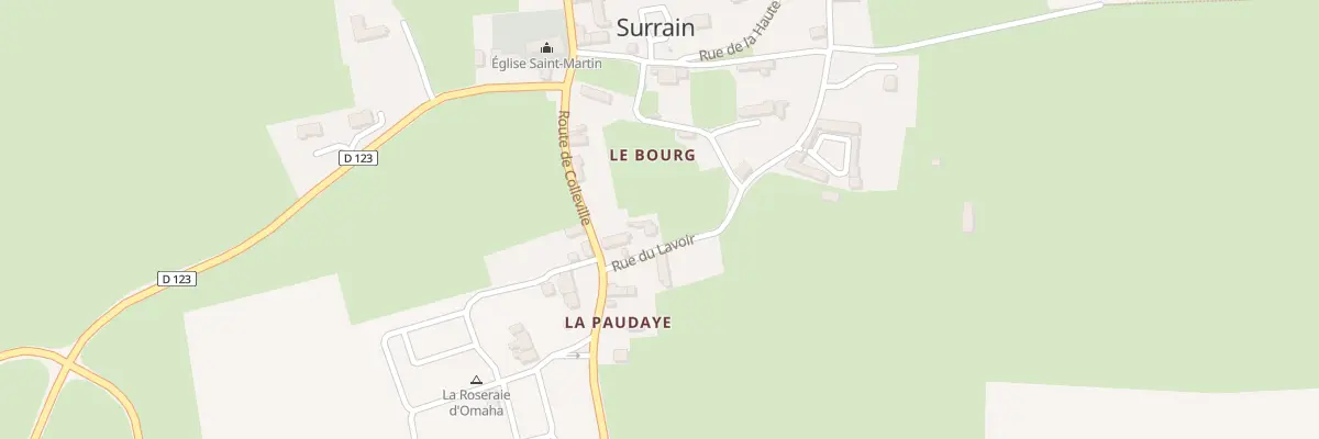 Plan du 364 Rte de Colleville à Surrain