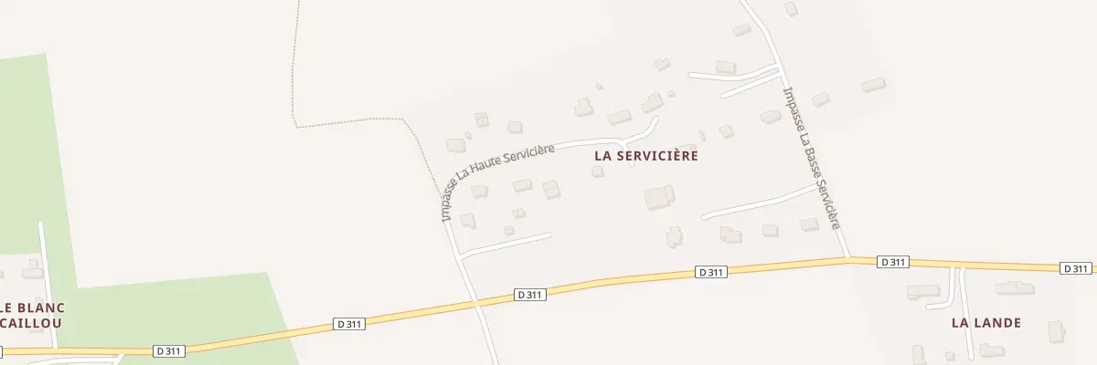 Plan du 16 Imp La Hte Serviciere -La Grav à Souleuvre en Bocage