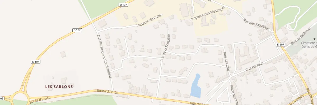 Plan du 6 Rue de la Fontaine à Saint-Denis-de-Gastines