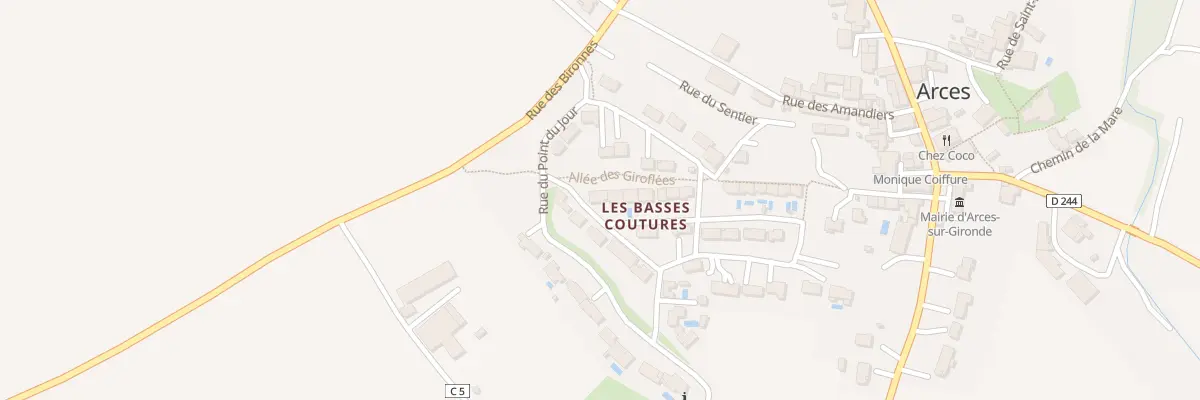 Plan du 4 Rue des Tamaris à Arces