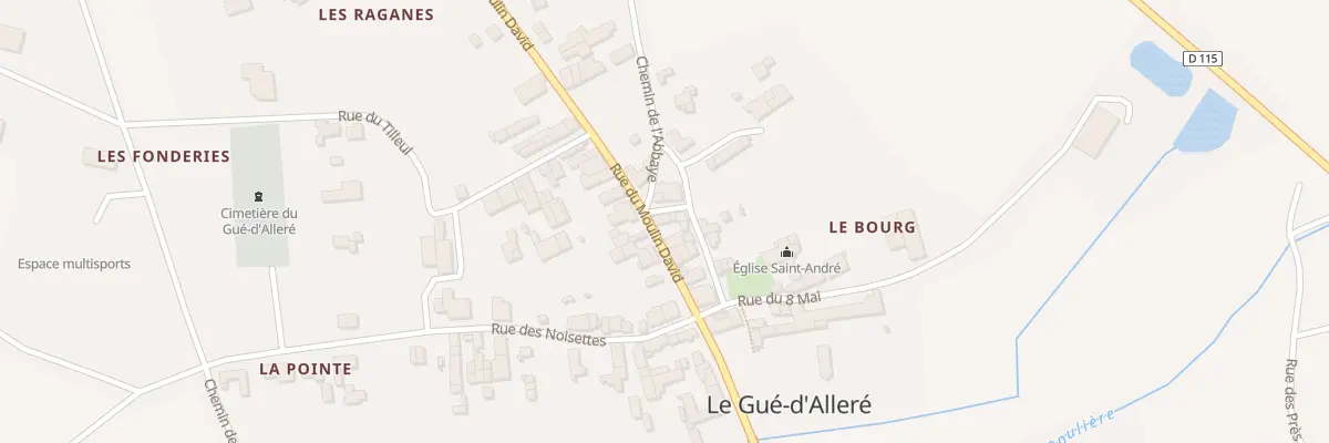 Plan du 10 Rue du Moulin David au Gué-d’Alleré