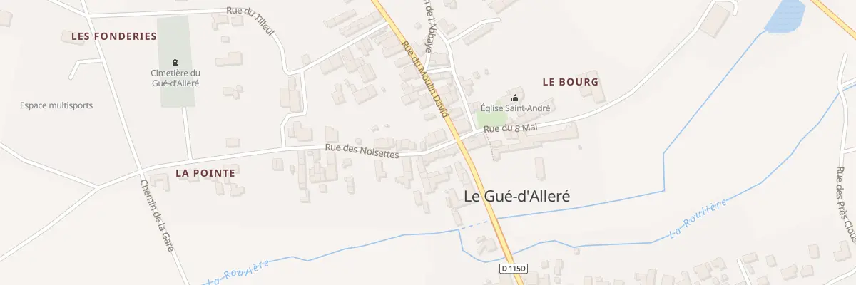 Plan du 2 Rue des Noisettes au Gué-d’Alleré