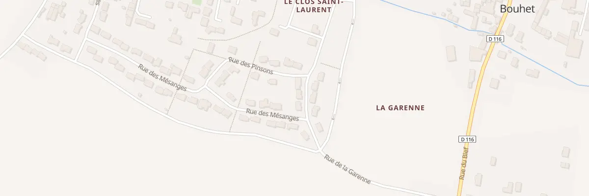 Plan du 5286 Rue des Rossignols à Bouhet