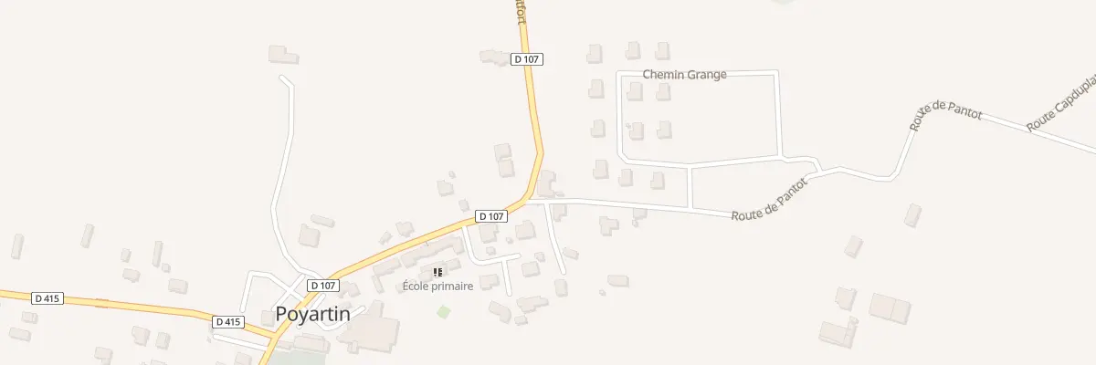 Plan du 288 Rte de Montfort à Poyartin