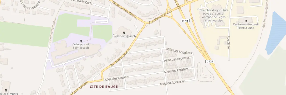Plan du 3 All des Fougères à Segré-en-Anjou Bleu