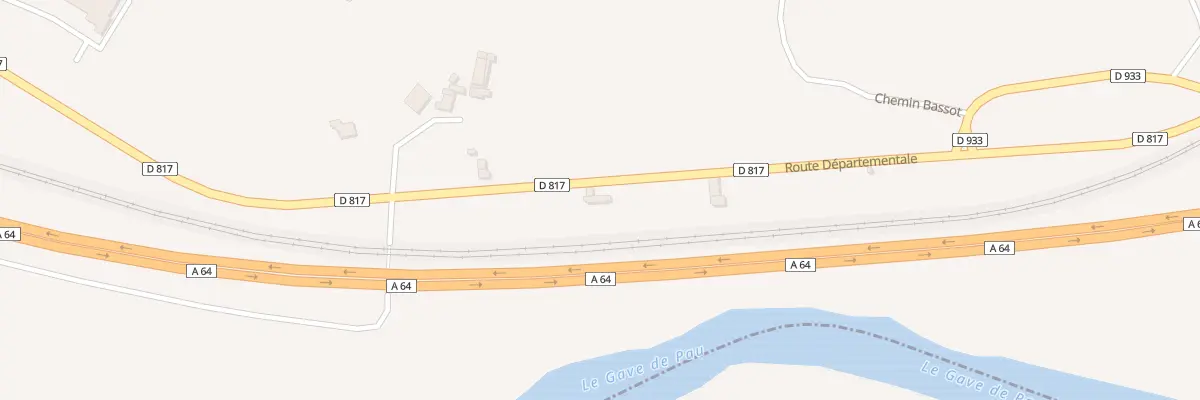 Plan du 2371 Rte D 817 à Baigts-de-Béarn