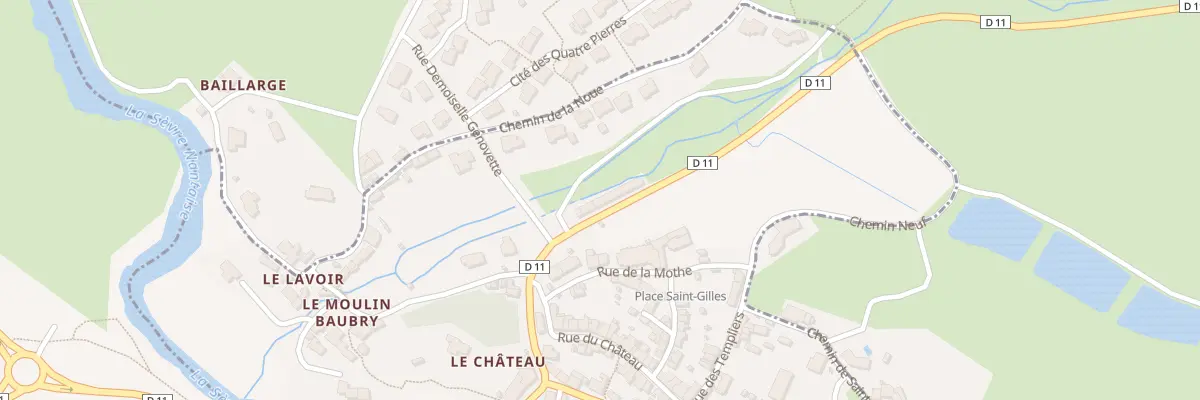 Plan du 11 Rue de la poterne à Mallièvre