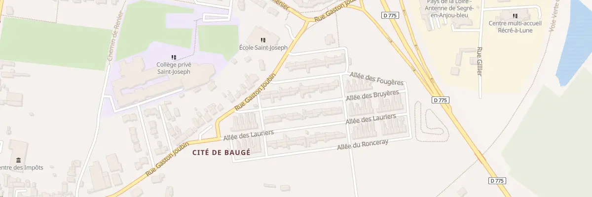 Plan du 7 All des Bruyères à Segré-en-Anjou Bleu
