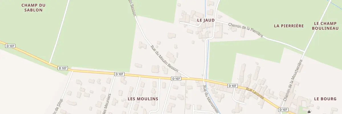 Plan du 2 Rue du Moulin Besson à Bouhet