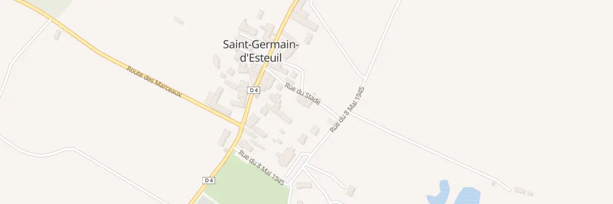 Plan de la Rue du Stade à Saint-Germain-d’Esteuil
