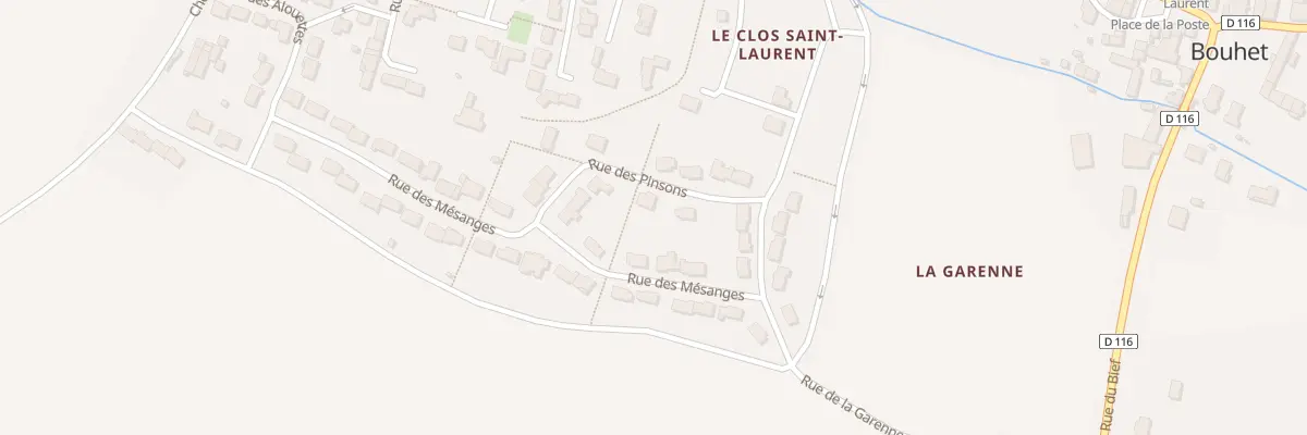 Plan du 8 Rue des Pinsons à Bouhet