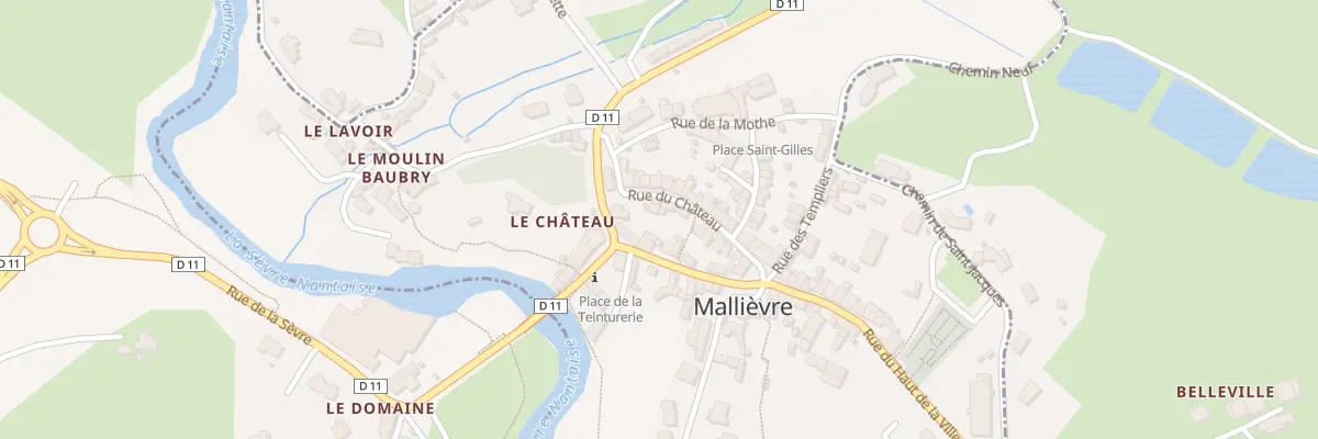 Plan du 13 Rue du château à Mallièvre