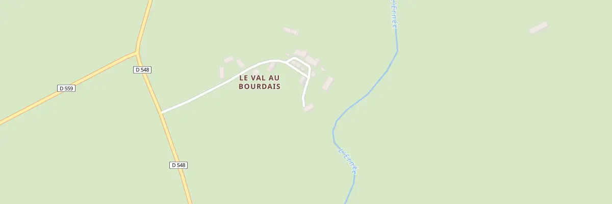 Plan du 8 Le Val au Bourdais à Chailland