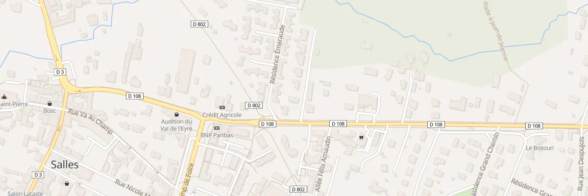 Plan du 38 Rue de la Croix Blanche à Salles
