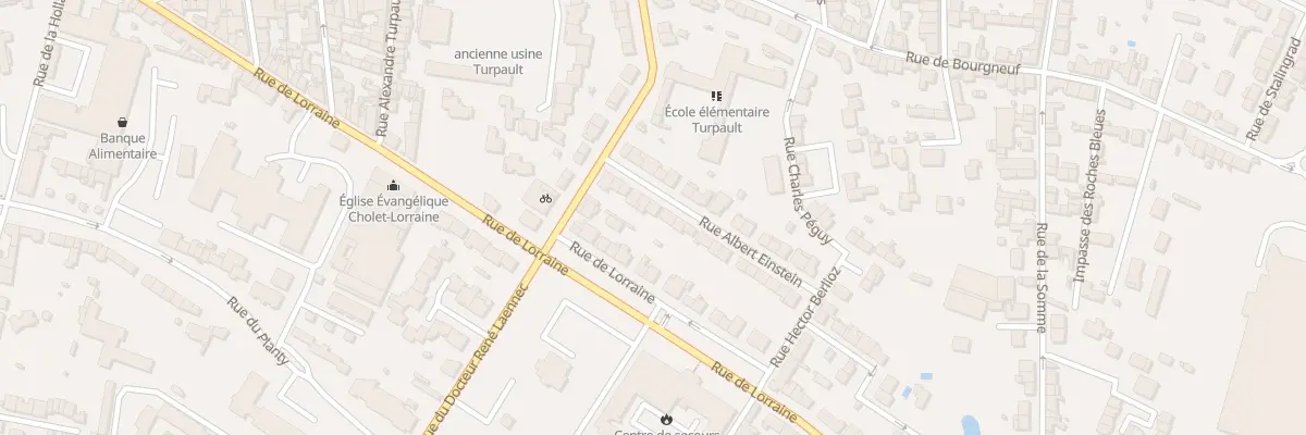 Plan du 12 Rue Albert Einstein à Cholet