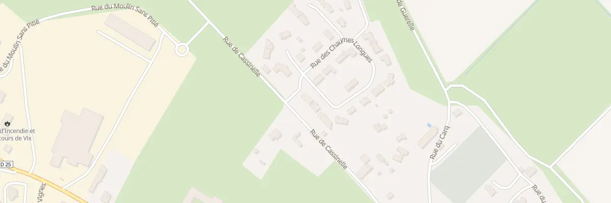 Plan du 2 Rue des chaumes longues à Vix