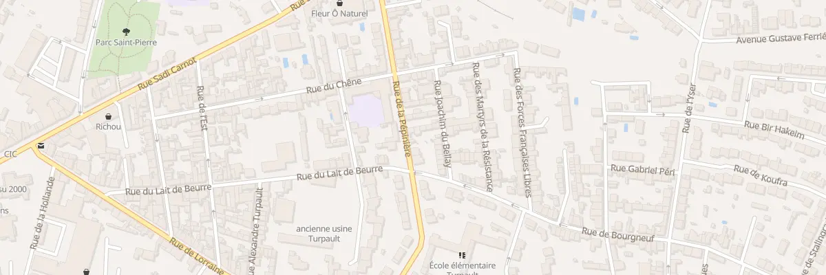 Plan du 10 Rue de la Pépinière à Cholet