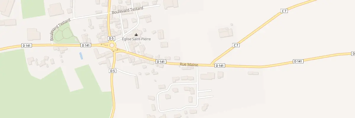 Plan du 13 Rue du Maine à Désertines