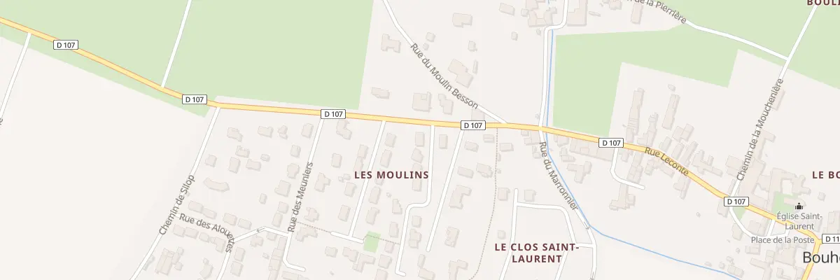 Plan du 2 All des Bleuets à Bouhet