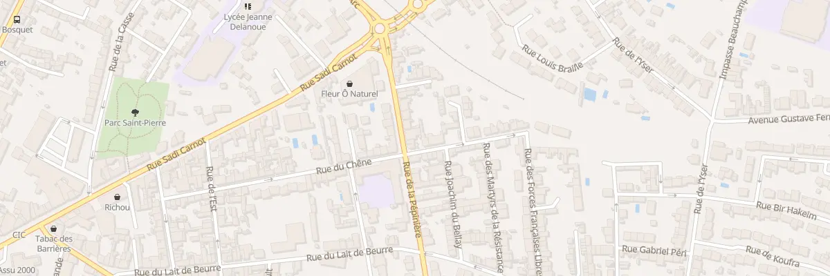 Plan du 3 Rue Robert Labarre à Cholet