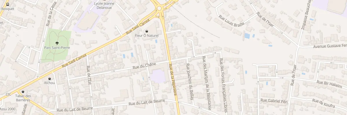 Plan du 1 Rue Robert Labarre à Cholet
