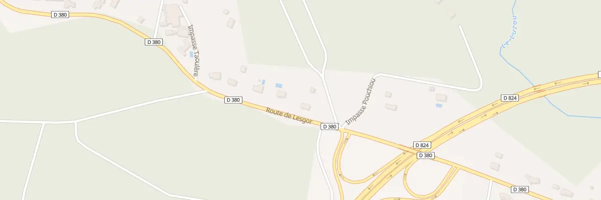 Plan du 664 Rte de Lesgor à Bégaar