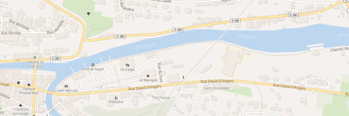 Plan du 1 Rue du Port à Segré-en-Anjou Bleu