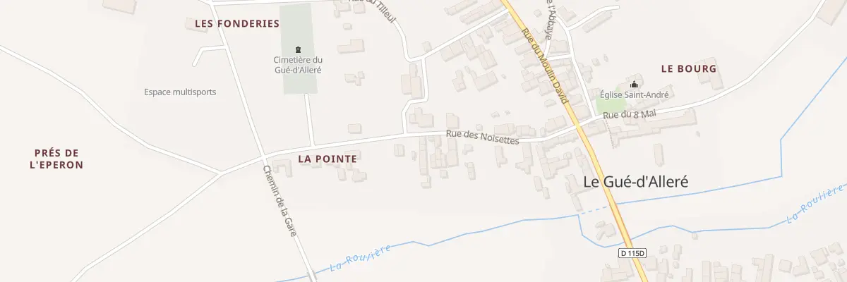 Plan du 23 Rue des Noisettes au Gué-d’Alleré