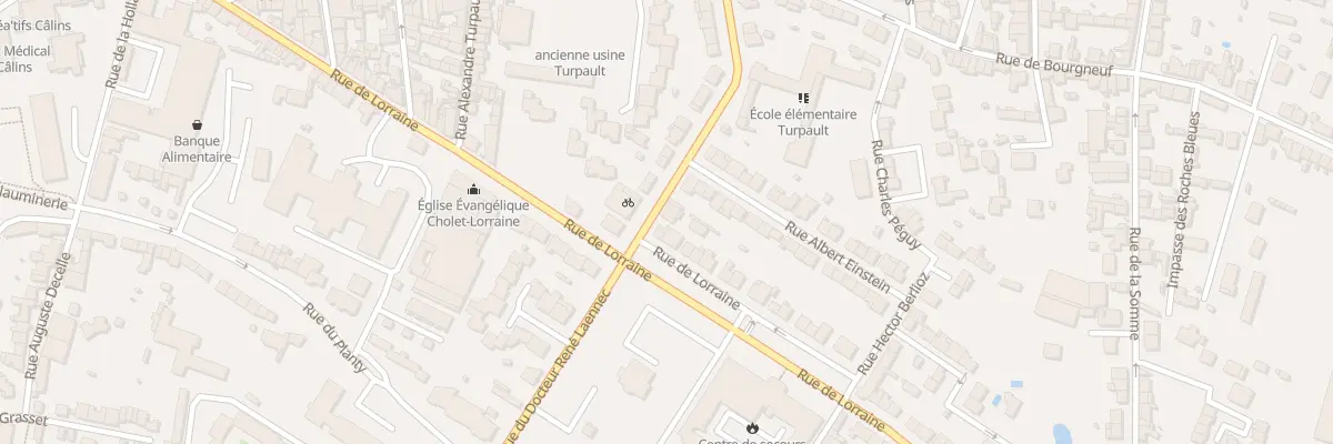 Plan du 83 Rue de Lorraine à Cholet