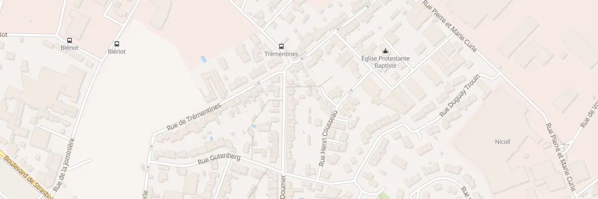 Plan du 100 Rue du Pdt Paul Doumer à Cholet