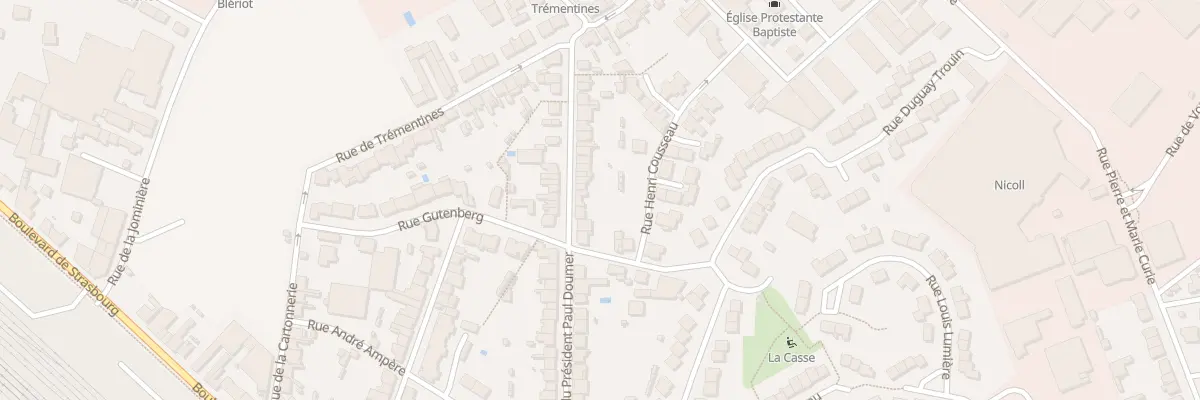 Plan du 78 Rue du Pdt Paul Doumer à Cholet