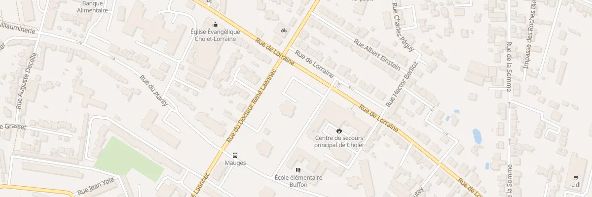 Plan du 94 Rue de Lorraine à Cholet
