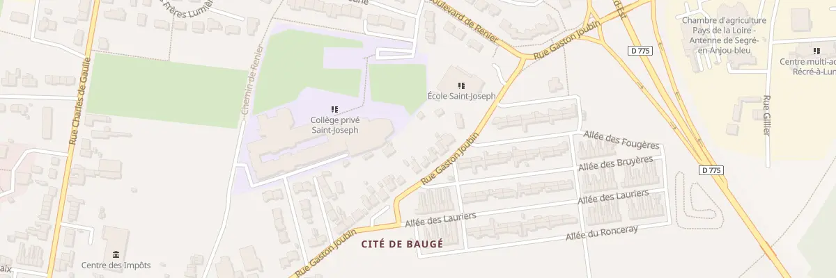 Plan du 67 Rue Gaston Joubin à Segré-en-Anjou Bleu