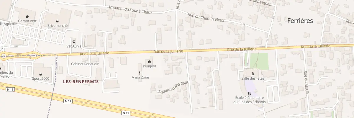Plan du 101 Rue de la Juillerie à Ferrières