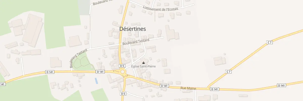 Plan du 17 Bd Testard à Désertines