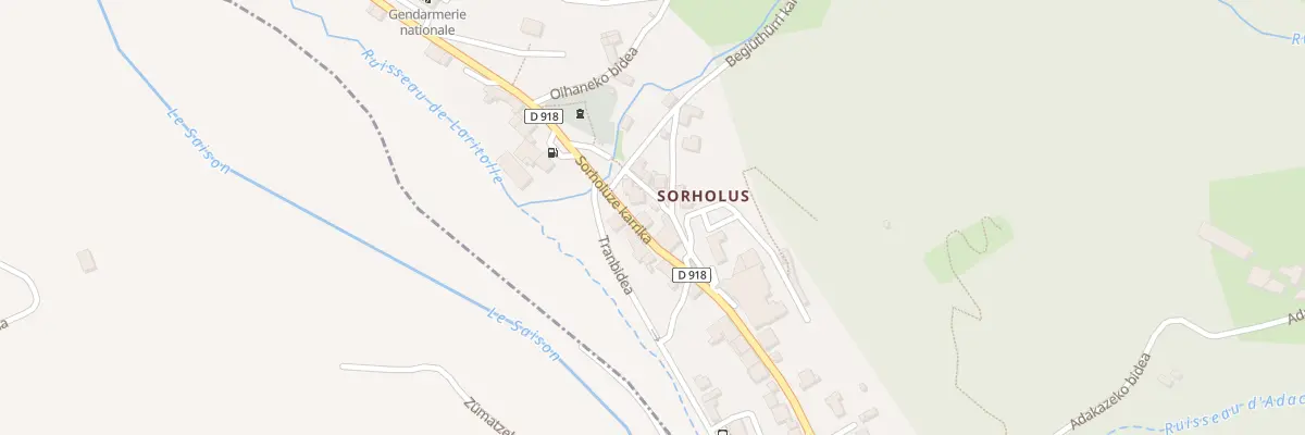 Plan du 5 Errege bidea à Tardets-Sorholus