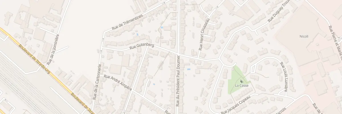 Plan du 11 Rue Gutenberg à Cholet