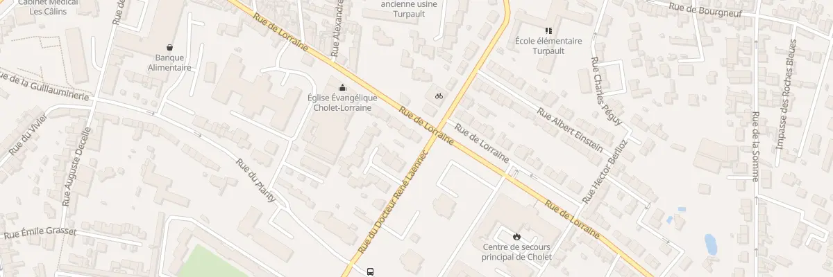 Plan du 92 Rue de Lorraine à Cholet