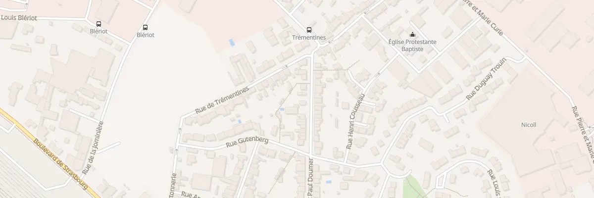 Plan du 89 Rue du Pdt Paul Doumer à Cholet