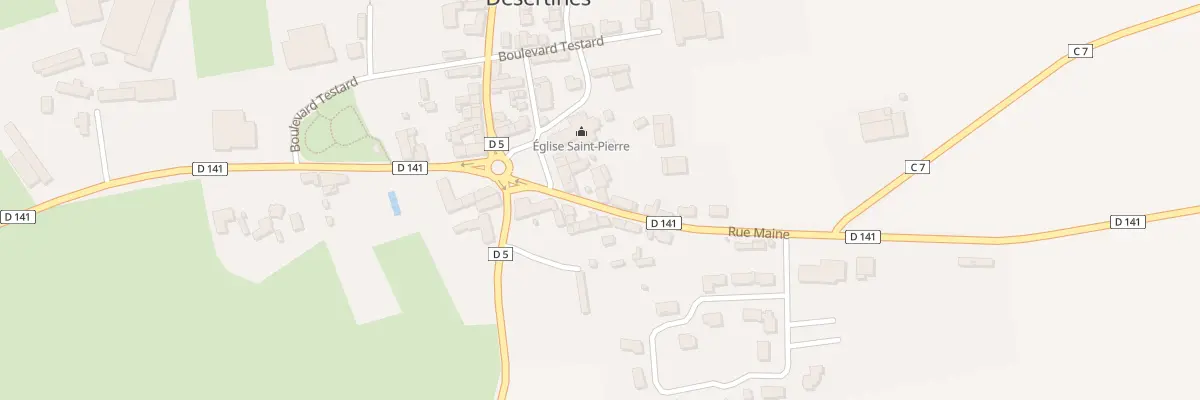 Plan du 5 Rue du Maine à Désertines