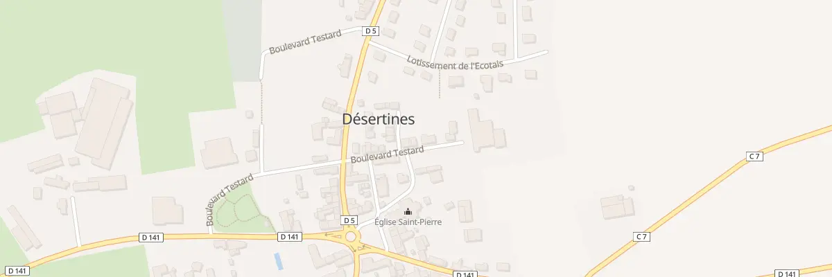 Plan du 11 Bd Boulevard Testard à Désertines