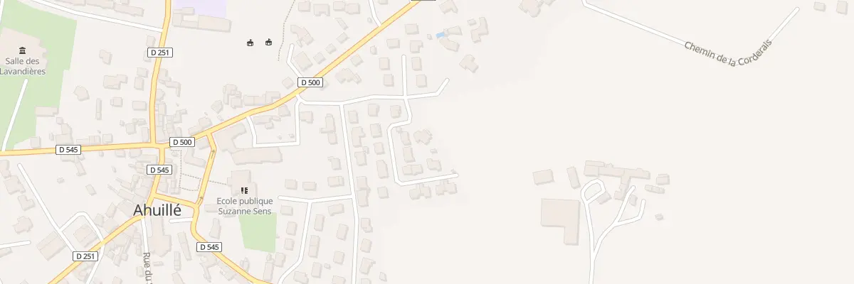Plan du 1 Rue des Troênes à Ahuillé
