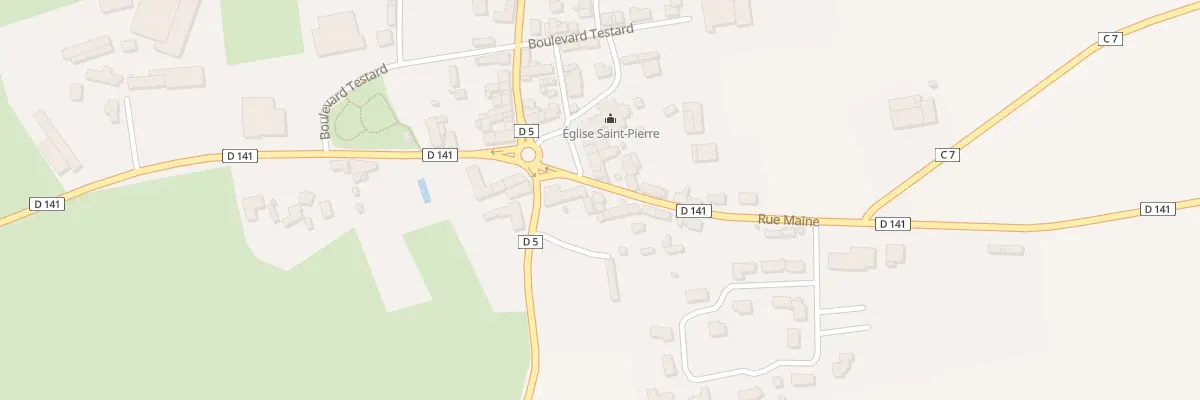 Plan du 6 Rue du Maine à Désertines