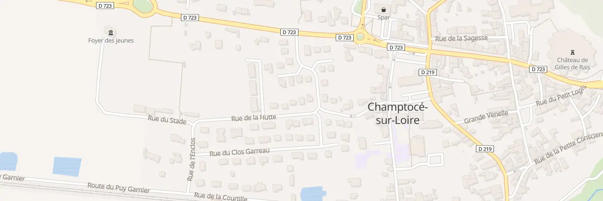 Plan du 8 Rue de la Hutte à Champtocé-sur-Loire