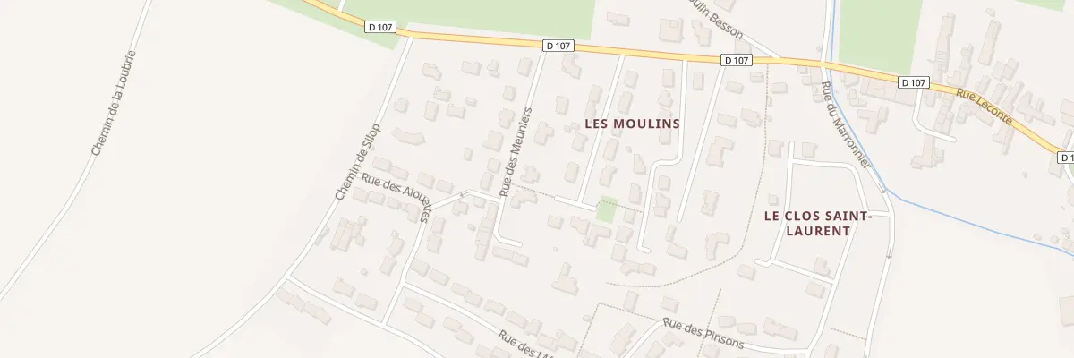 Plan du 7 Rue des Meuniers à Bouhet