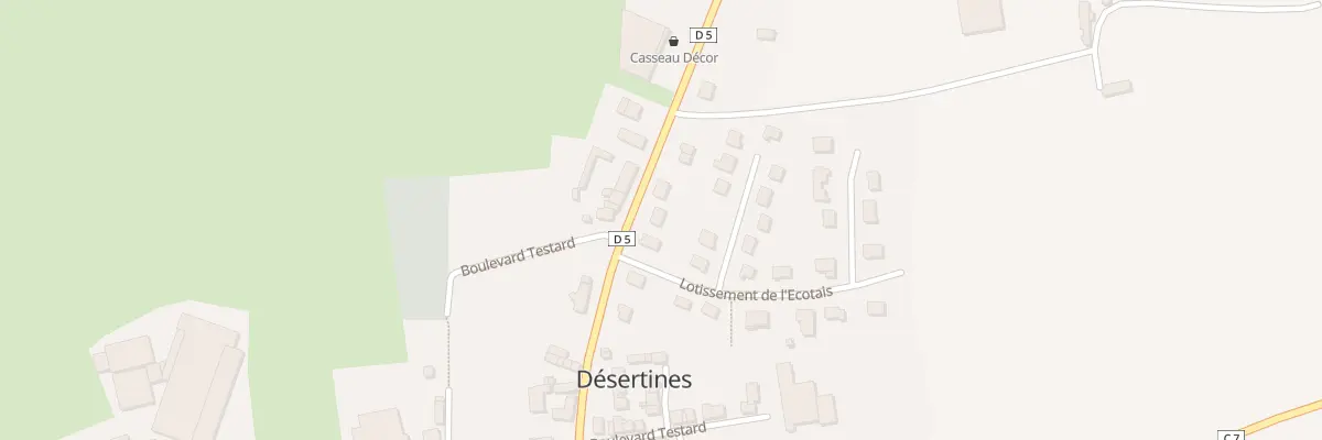 Plan du 12 Rue de Normandie à Désertines