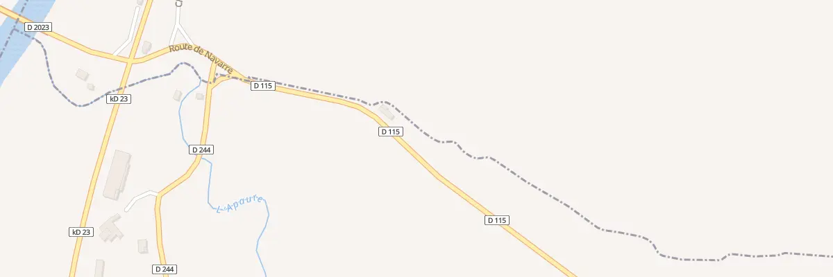 Plan du 1 Rte de Navarre à Rivehaute