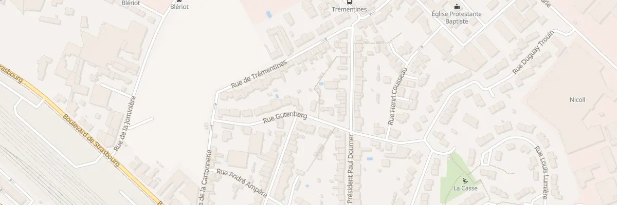 Plan du 16 Rue Gutenberg à Cholet