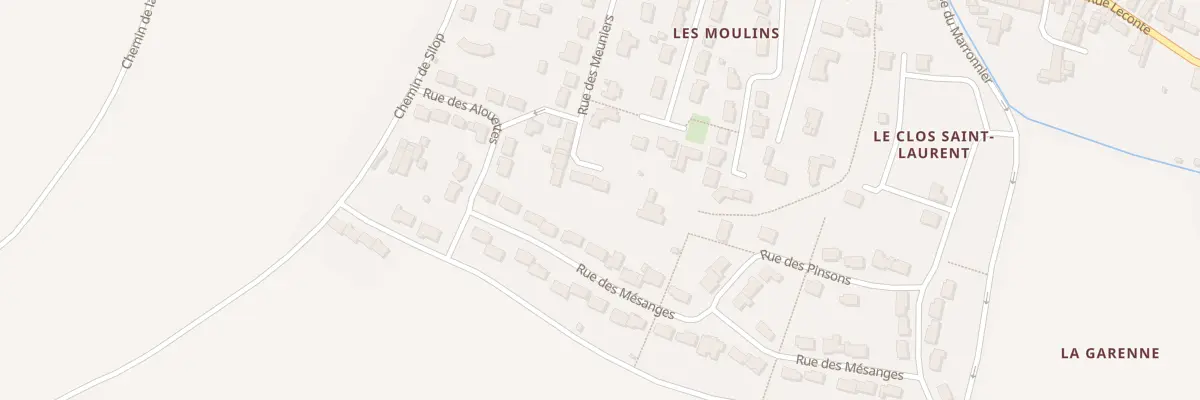 Plan du 15 Rue des Meuniers à Bouhet