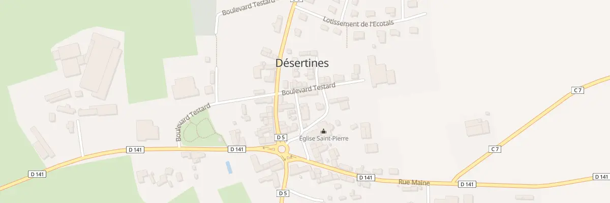 Plan du 8 Bd Boulevard Testard à Désertines
